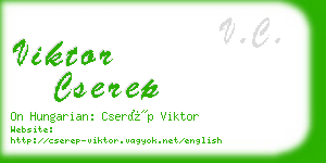 viktor cserep business card